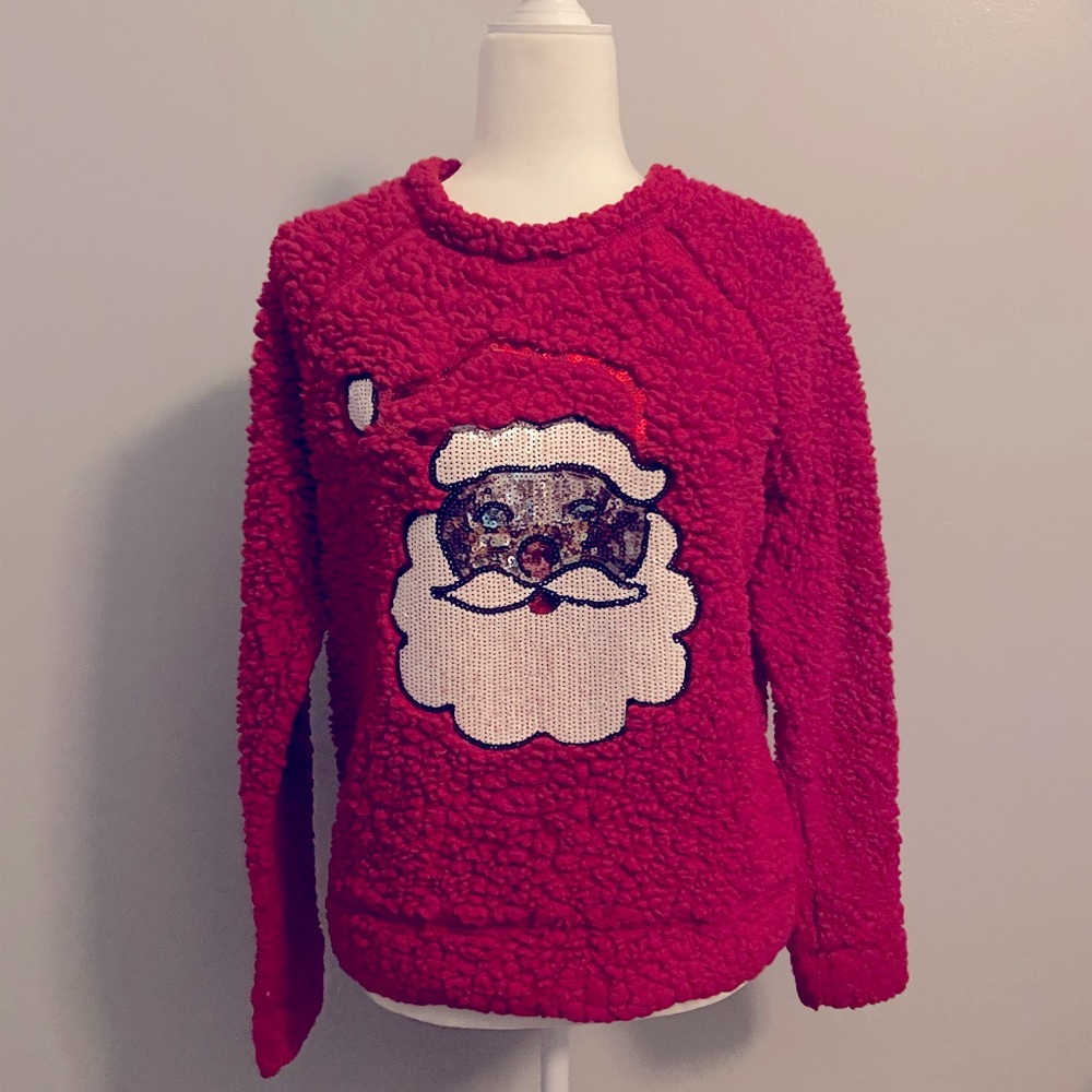 Santa Sherpa Sweatshirt